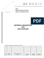 Material Requisition FOR Gdu Package: P6342 000 MR 4116 001 A 1 /3