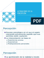 Alteraciones de La Percepción