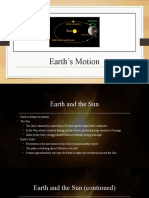 Earth's Motion