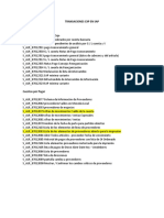 Transaciones CXP en Sap