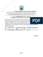 Detailed Advertisment For The Post of Assistant Registrar PDF