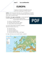 Tema 5, Geografía e Historia (Europa)