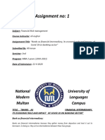 Impact of Covid-19 On Banking Sector of Pakistan