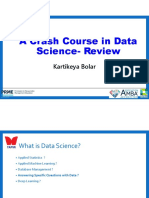 Crash Course in Data Science Review