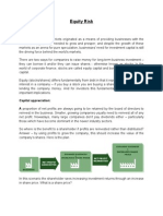 Project Report - Equity Risk