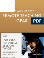 Remote Teaching Gear