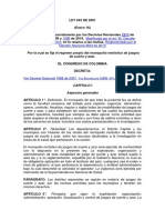 Ley 643 de 2001 PDF