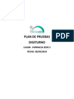 Plan de Pruebas - Digiturno PDF