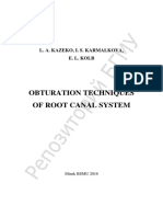 OBTURATION TECHNIQUES OF ROOT CANAL SYSTEM