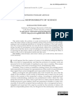 Social Responsability of Science PDF