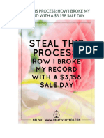 Steal This Process: How I Broke My Record With A $3,158 Sale Day