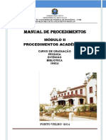 Manual Procedimentos Acadêmicos PDF