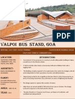 Valpoi Bus Stand, Goa: National Case Study On Bus Terminal Salahuddin Mohammad Khalid