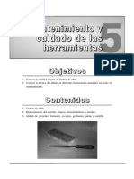 F.MANTENIMIENTO Y CUIDADO DE LAS HERRAMIENTAS (TECNICO DE CARPINTERIA) Unidad 5 Pag. 55.......60