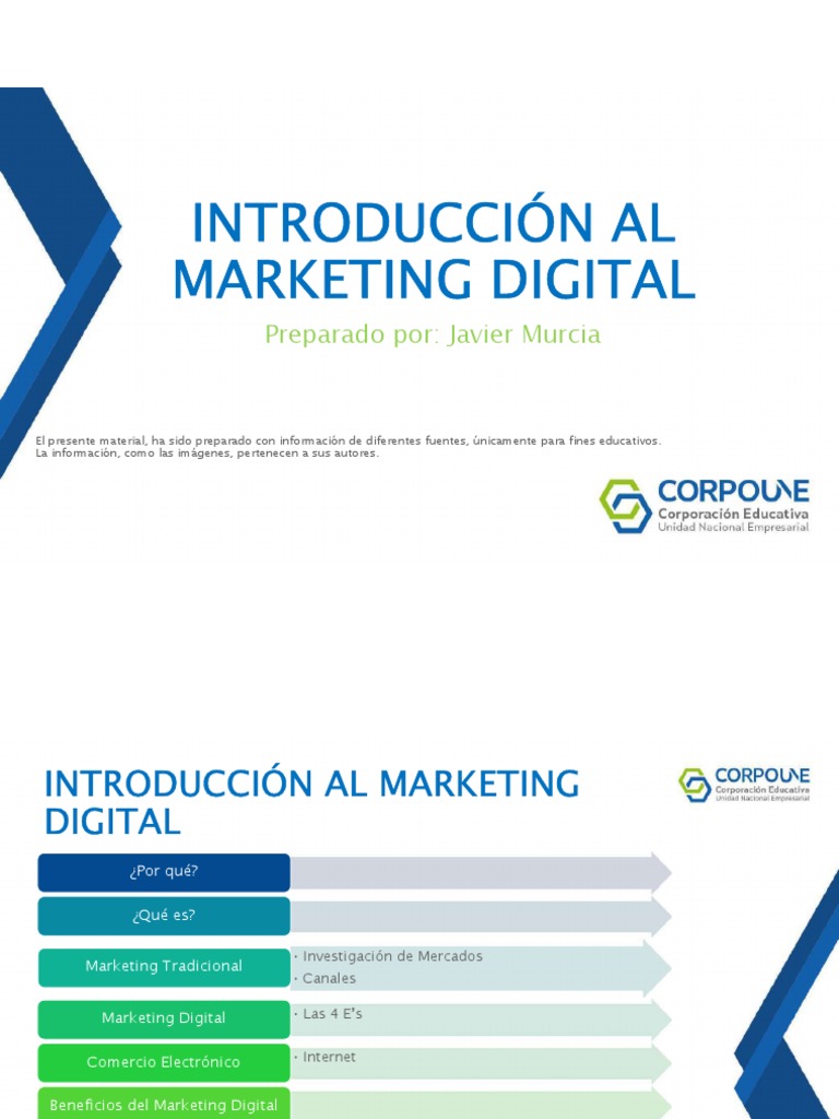 Introduccion Al Marketing Digital C1 | PDF | Marketing | Producto (Negocio)