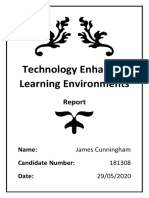 Technology Enhanced Learning Environments: Name: Candidate Number: Date