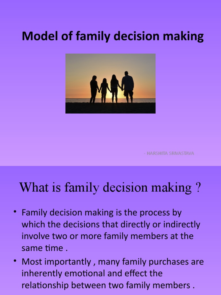 Family Decision Making Models Explained | PDF | Conflict Resolution ...