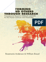 Transforming Self and Others Through Research: Rosemarie Anderson & William Braud