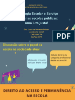 Psicologia Escolar e Serviço Social Nas Escolas Públicas - Uma Luta Justa!