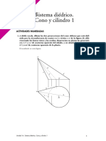 Sistema Diédrico - Cono y Cilindro I