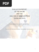Evaluation Report AIA-360 Samples From Dogs and Cats