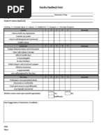 Download Faculty Feedback Form by Kaushal Mandalia SN47847989 doc pdf
