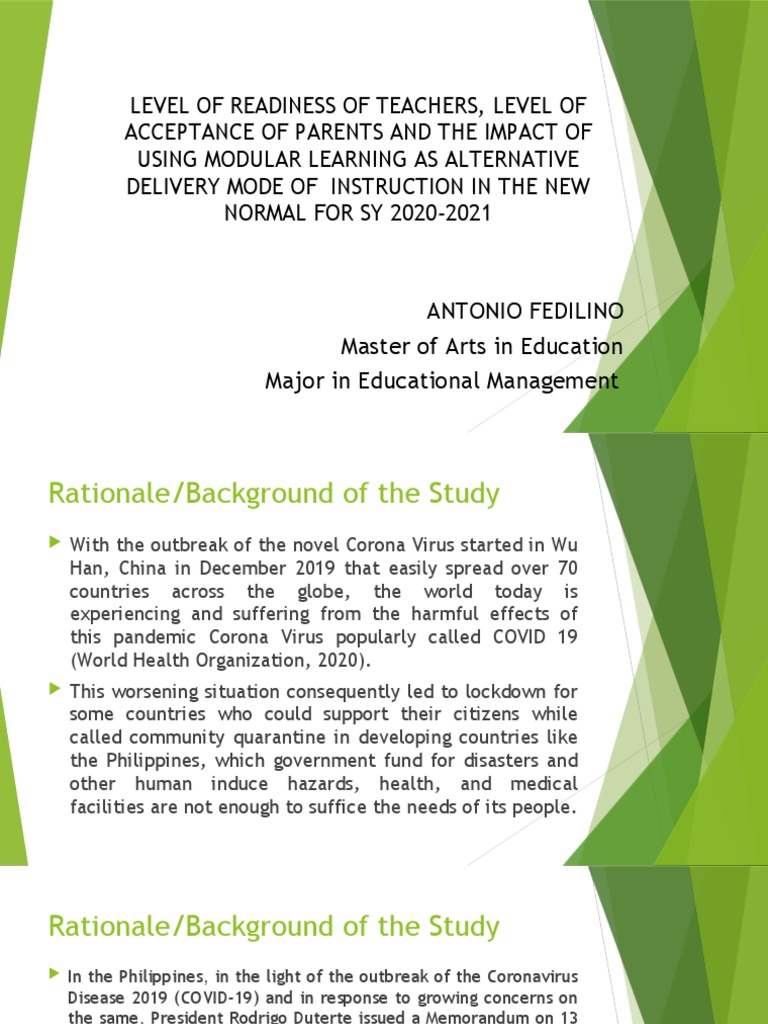 Teachers & Parents: Modular Learning Impact | PDF | Schools | Distance ...