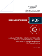 Protocolo Camara Argentina de La Construccion - COVID19