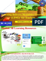 District Learning Delivery Modalities Course 2 (LDM2) For Teachers