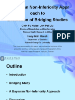 A Bayesian Non-Inferiority Appr Oach To Evaluation of Bridging Studies