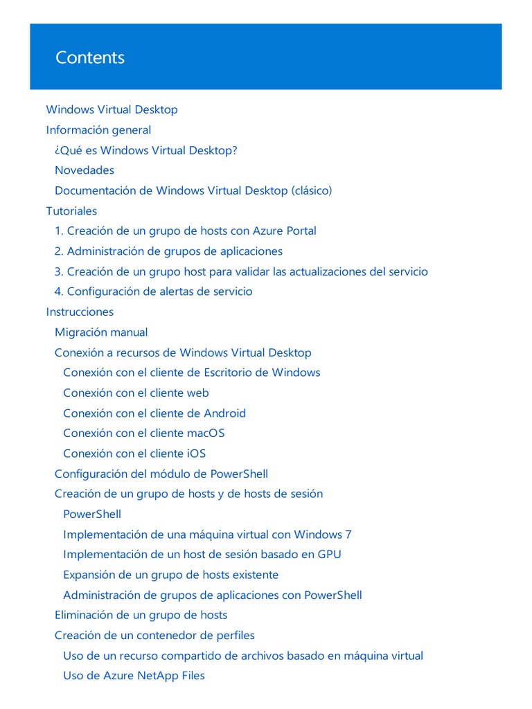 Que Es Windows Virtual Desktop | PDF | Virtualización | Microsoft Azure