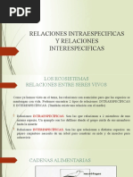 Relaciones Intraespecificas y Relaciones Interespecificas