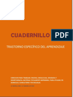 Cuadernillo de Trastorno Del Aprendizaje PDF