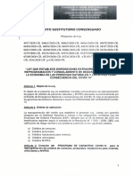 Proyecto Con Disposiciones para La Reprogramación y Congelamiento de Deudas