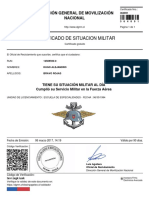 Certificado militar chile