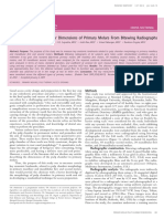 Art. 2 - Evaluation of Pulp Chamber Dimensions of Primary Molars From Bitewing Radiographs