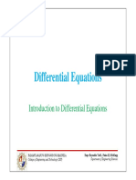 Differential Equations - Introduction PDF