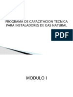 Capacitación técnica para instaladores de gas natural