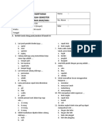 Soal PTS Gajil Pjok Kelas Iv