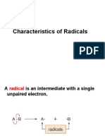 Characteristics of Radicals
