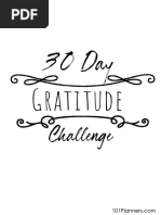 30 Day Gratitude Challenge