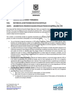 Lineamientos de Atención en Colegios Oficiales - Matrículas 2018