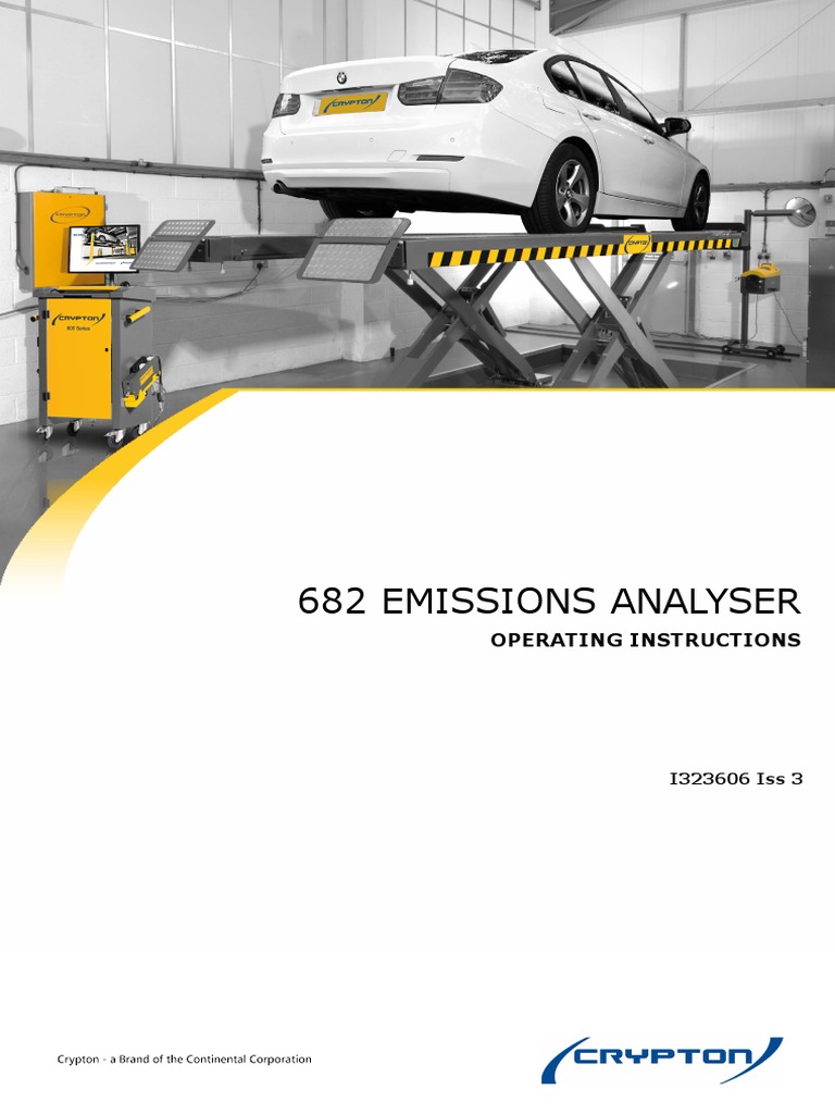 682 Crypton Emissions Analyser PDF | PDF | Carbon Dioxide | Exhaust Gas