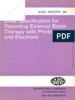 ICRU 29 Dose Specification For Reporting External Beam Therapy With Photons and Electrons PDF