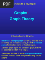 Let Us Switch To A New Topic:: Graphs Graph Theory