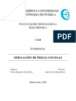 Simulación de piezas con Haas CNC en BUAP