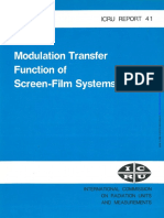 ICRU 41 Modulation Transfer Function of Screen-Film Systems