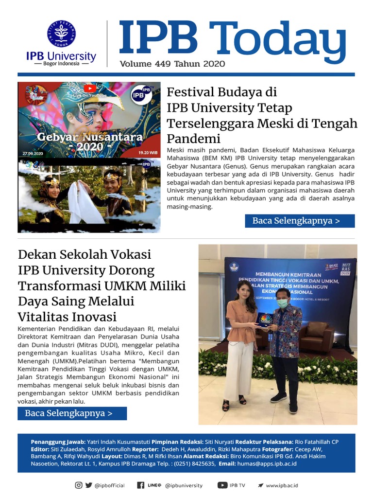 IPB Today Edisi 449 | PDF | Sains & Matematika