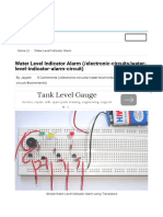 Simple Water Level Indicator Alarm Circuit Diagram PDF