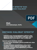 Kalimat Efektif Dan Kesalahan Kalimat